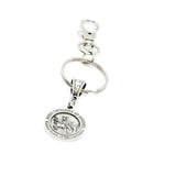Saint Catherine of Sweden Charm Clip On Keychain, Patron Saint of Miscarriages Catholic Saints, Faith Gifts, Pregnancy Loss, Sympathy Gift