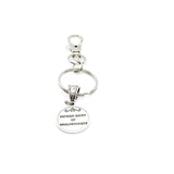 Saint Catherine of Sweden Charm Clip On Keychain, Patron Saint of Miscarriages Catholic Saints, Faith Gifts, Pregnancy Loss, Sympathy Gift