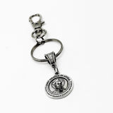 Saint Ignatius Of Loyola Charm Keychain, Patron Saint of Veterans and Wounded Soldiers, Faith, Catholic Saints, Believer Gift, Gift For Him