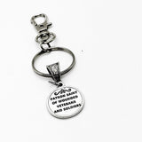 Saint Ignatius Of Loyola Charm Keychain, Patron Saint of Veterans and Wounded Soldiers, Faith, Catholic Saints, Believer Gift, Gift For Him