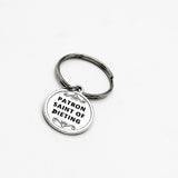 Saint Charles Borromeo Patron Saint Of Obesity And Dieting Charm Keychain, Weight Loss Journey, Weight Loss Surgery, Friend Gift, Goals