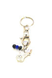 Police Supporter Keychain, Police Wife Gift, Police Mom Gift, Gift For Her, Police Family Gifts, Police Charms, Thin Blue Line Police Gift