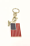 Military Supporter Keychain, Home of the Free Because of the Brave, Keyring Flag Gift, I Love My Soldier, Soldier Wife Gift, Military Wife