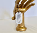 Serenity Prayer Keychain, Serenity Prayer Dogtag, Gift for Him, Gift For Her, Sympathy Gift, Recovery Gift, Recovery Support, Keyring Gift