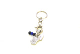 Police Supporter Keychain, Police Wife Gift, Police Mom Gift, Gift For Her, Police Family Gifts, Police Charms, Thin Blue Line Police Gift