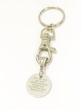 Love The Lord Your God With All Your Heart, All Your Soul, And All Your Mind Keychain, Matt 22:37 Bible Verse Gift for Her, New Car Gift