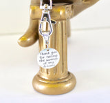 Thank You For Raising The Woman of My Dreams Keychain, Mother In Law Gift, Mother Of The Bride Gift, Mother In Love Gift, Mom In Love Gift