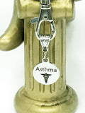 Asthma Medical ID Awareness Keychain, Asthma Keychain, Asthma Condition Awareness, Medical Notification Keychain, Asthma Keychain Gift