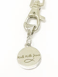 Walk With Jesus Keychain, Christian Gift for Her, New Car Gift For Daughter, Going To College Gift, Baptism Gift, Confirmation Gift of Love