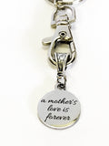 A Mother's Love Is Forever Keychain, Gift For Daughter, New Mother Gift, Gift From Mom, Gift For Son, New Car Gift, New Mom Gift For Her