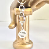 She Needed A Hero So That's What She Became Keychain Gift, Motivating Gift for Daughter, Encouragement Gift, Strong Woman Gift For Her