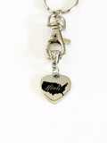 Patriotic Gifts, Patriotic Keychain, My Heart And Home Is In The USA Keychain, USA Pride, USA Proud, American Pride, America Proud, Military