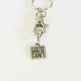 Motivational Keychain Gift, Clear Your Mind Of Can't Keychain Gift For Him, New Car Gift For Her, Direct Sales Team Encouragement Gift