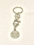 Sympathy Gift, Motivational Gift, Life Has No Rearview Mirror Keychain, Moving Forward Gift, Divorce Gift For Her,  Recovery Gift For Him