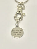 Sympathy Gift, Motivational Gift, Life Has No Rearview Mirror Keychain, Moving Forward Gift, Divorce Gift For Her,  Recovery Gift For Him