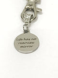 Sympathy Gift, Motivational Gift, Life Has No Rearview Mirror Keychain, Moving Forward Gift, Divorce Gift For Her,  Recovery Gift For Him