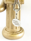 Inhale Exhale Repeat Keychain, Mindfulness Girlfriend Keyring Gift, Meditation Gift, Spirtual Gift For Her or Him, Going To College Gift