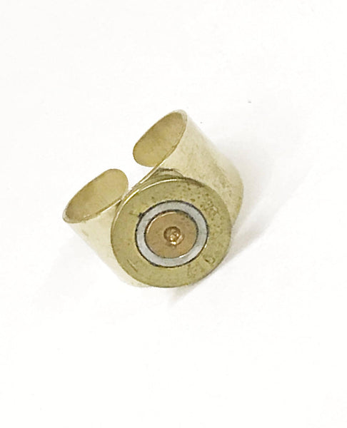 Shotgun Shell Jewelry, 410 Bore Shotgun Shell Head Brass Ring