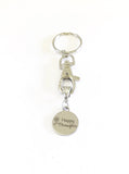 Happy Thoughts Keychain, Stocking Stuffer Gift For Her, Symptahy Gifts, New Car Gifts, Happy Keychain, Daughter Gift, New House Gift