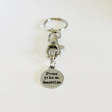 Patriotic Gifts, Patriotic Keychain, Proud To Be An American Keychain, USA Pride, USA Proud, American Pride, America Proud