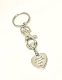 Bible Verse Gifts, Scripture Gifts, Above All Love Each Other Deeply Keychain, 1 Peter 4:8 Bible Verse Keychain Mission Trip Gift For Her