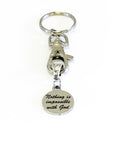 Christian Encouragement Gifts, Nothing Is Impossible With God Keychain, Keychain Gifts, Christian Motivation Gifts, Encouragement Gifts