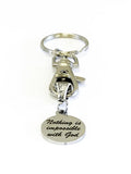 Christian Encouragement Gifts, Nothing Is Impossible With God Keychain, Keychain Gifts, Christian Motivation Gifts, Encouragement Gifts