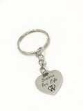 Sister Gifts, Sisters For Life Keychain, Big Sister Birthday Gift, Sorority Sister Gift, Sisters In Heart Gift, Sister In law Gift