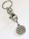 Christian Gifts, Bible Verse Gifts, Romans 12 2 Keychain, Be Not Confirmed To This World Keychain, Christian Keychain, Christian Daughter