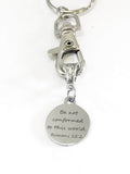 Christian Gifts, Bible Verse Gifts, Romans 12 2 Keychain, Be Not Confirmed To This World Keychain, Christian Keychain, Christian Daughter