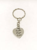 Love Gifts, Faith Hope Love Keychain, Christian Love Gifts, 1 Cor 13 Love Keychain, Christian Valentine Gifts, Faith Hope Love Key Ring Gift