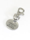 Christian Gifts, Jesus Is The Answer Christian Purse Charm, Christian Charm, Baptism Gift, Sunday School Gifts, Confirmation Gifts