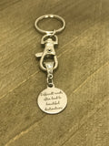 Sympathy Gifts, Difficult Roads Often Lead To Beautiful Destinations Keychain, Encouraging Gifts, Motivating Gifts, Tough Times Gift For Her