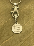 Sympathy Gifts, Difficult Roads Often Lead To Beautiful Destinations Keychain, Encouraging Gifts, Motivating Gifts, Tough Times Gift For Her