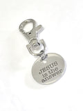 Christian Gifts, Jesus Is The Answer Christian Purse Charm, Christian Charm, Baptism Gift, Sunday School Gifts, Confirmation Gifts