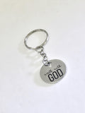 Keychain Gift, Walk With GOD Keychain, Motivating Keychain, Graduation Gift, New Car Gift, Baptism Gift, Christian Keychain, Christian Gift