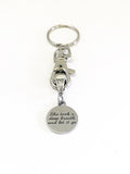 Encouraging Gift, She Took A Deep Breath And Let It Go, Encouraging Keychain, Encouraging Quotes, Divorce Gift, New Beginning Gift For Her