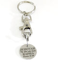 Christian Keychain, Jehovah Rapha Keychain, God Who Heals, Christian Gifts, Christian Charm, Keychain Gift, Exodus 15 26 Gift, Sickness Gift