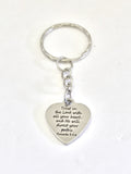 Christian Keychain, Trust In The Lord, He Will Direct Your Paths, Prov 3 5 and 6 Keychain, Christian Gift, Christian Keyring, Daughter Gift