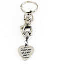Christian Keychain, Trust In The Lord Keychain, He Will Direct Your Paths, Prov 3 5 and 6, Christian Gifts, Christian Charm, Keychain Gift