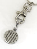 Christian Keychain, Peace In The Lord Keychain, He Has Overcome The World, John 16 Verse 33, Christian Gifts, Christian Charm, Keychain Gift