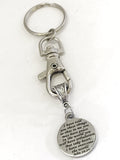 Christian Keychain, Peace In The Lord Keychain, He Has Overcome The World, John 16 Verse 33, Christian Gifts, Christian Charm, Keychain Gift