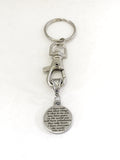 Christian Keychain, Peace In The Lord Keychain, He Has Overcome The World, John 16 Verse 33, Christian Gifts, Christian Charm, Keychain Gift