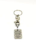 Serenity Prayer Keychain, Serenity Prayer Gift, Serenity Prayer Charm, Recovery Keychain, Recovery Gift, Serenity Courage Wisdom Charm