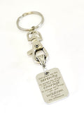 Serenity Prayer Keychain, Serenity Prayer Gift, Serenity Prayer Charm, Recovery Keychain, Recovery Gift, Serenity Courage Wisdom Charm