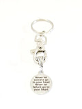Motivating Keychain, Never Let Success Go To Your Head, Never Let Failure Go To Your Heart, Motivating Gift, Motivating Graduate Keychain