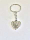 Christian Keychain, Trust In The Lord, He Will Direct Your Paths, Prov 3 5 and 6 Keychain, Christian Gift, Christian Keyring, Daughter Gift
