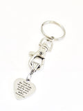 Christian Keychain, Trust In The Lord Keychain, He Will Direct Your Paths, Prov 3 5 and 6, Christian Gifts, Christian Charm, Keychain Gift