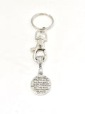 Christian Keychain, Peace In The Lord Keychain, He Has Overcome The World, John 16 Verse 33, Christian Gifts, Christian Charm, Keychain Gift