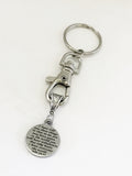 Christian Keychain, Peace In The Lord Keychain, He Has Overcome The World, John 16 Verse 33, Christian Gifts, Christian Charm, Keychain Gift